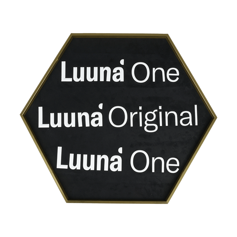 Logotipo en relieve de silicona 3D