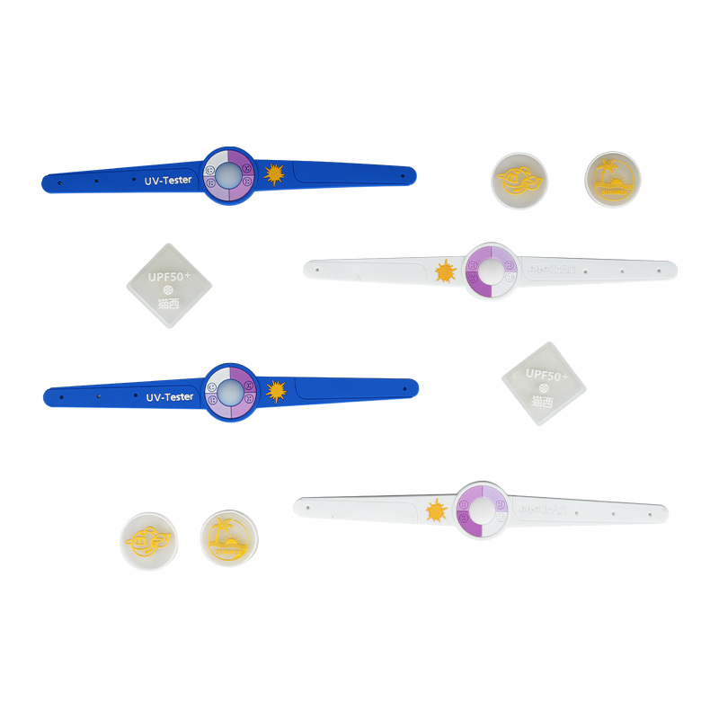 Molde 3D fabricado en material PVC y silicona con múltiples marcas de color