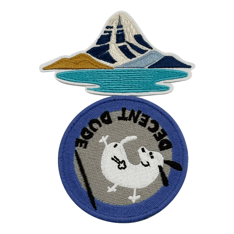 Flat embroidery
